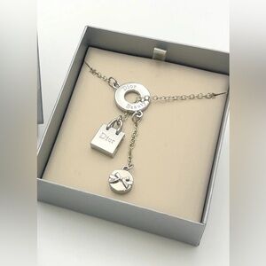 Dior Silver Charm Necklace